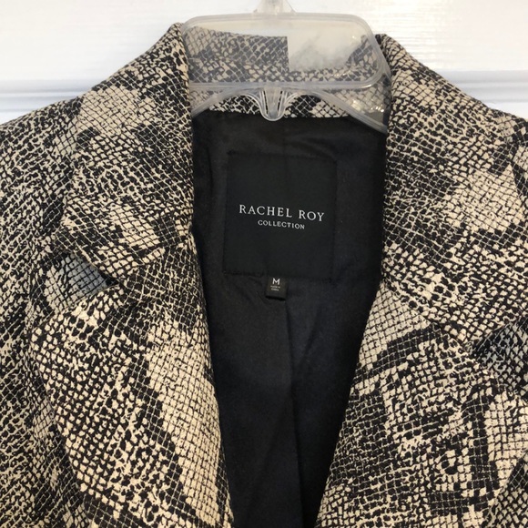 Rachel Roy snakeskin belted blazer - Picture 3 of 5